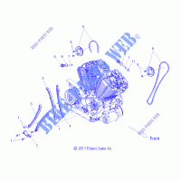 ENGINE, CAMCHAIN   V13WB36 (49VICCAMCHAIN12HB) for Polaris HIGHBALL 2013