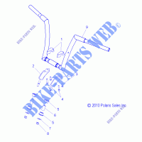 STEERING, HANDLEBAR MOUNTING   V13WB36 (49VICHANDLEBAR12HB) for Polaris HIGHBALL 2013