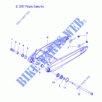 SWING ARM   V13WB36 (49VICSWINGARM08VEGAS) for Polaris HIGHBALL 2013