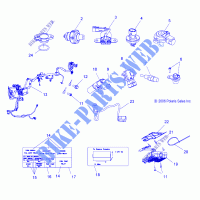 WIRE HARNESSES, SENSORS AND SWITCHES   V06HB26/ALL OPTIONS (49VICELECT07HAM) for Polaris HAMMER 2006