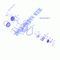 CRANKCASE COVER, RH   A10PB20AB/AD (49ATVCRANKCASECVRRH09PHX) for Polaris PHOENIX 200 2010
