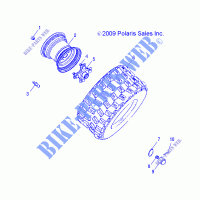 WHEELS, REAR   A10PB20AB/AD (49ATVWHEELREAR10PHX) for Polaris PHOENIX 200 2010