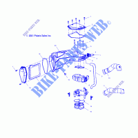 ENGINE, AIR BOX   V00CB15LE (4952565256C001) for Polaris V92C STANDARD CRUISER 2000