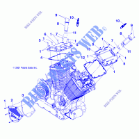 ENGINE, CAM AND VALVE COVERS   V00CB15LE (4947594759C008) for Polaris V92C STANDARD CRUISER 2000