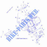 ENGINE, MOUNTING   A10NG50AA (49ATVENGINEMTG10SCRAM) for Polaris SCRAMBLER 500 4X4 2010