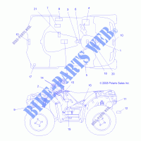 DECALS   A09ZN55AL/AQ/AS/AT/AX (49ATVDECALSS09SPXP850) for Polaris SPORTSMAN XP 550 2009