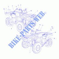 DECALS   A06MH46 ALL OPTIONS (4999200059920005A08) for Polaris SPORTSMAN 450 2006