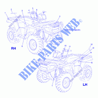 DECALS   A06MH50AA/AB/AD/AF (4999200099920009A08) for Polaris SPORTSMAN 500 HO 2006