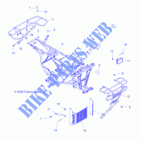 BUMPER / RACKS MOUNTING   A06CA32AA/AB (4999202939920293A06) for Polaris TRAIL BOSS 330 2006