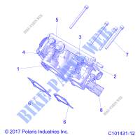 THROTTLE BODY   A20SGE95AK (C101431 12) for Polaris SPORTSMAN XP 1000 S 55