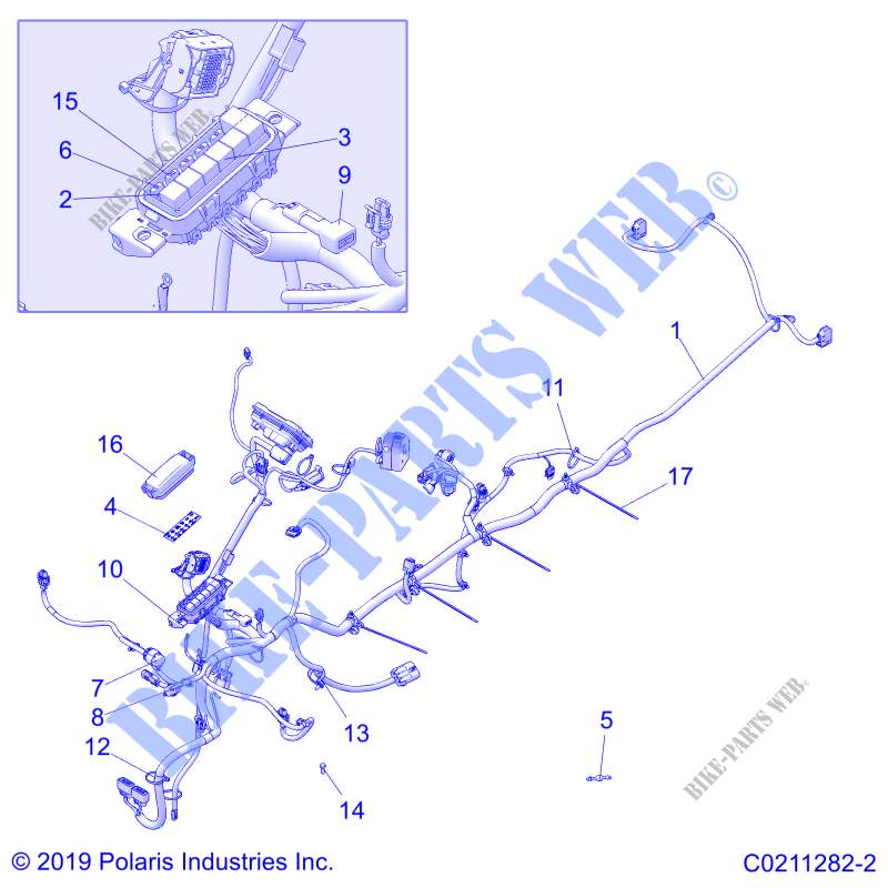 MAIN WIRE HARNESS   A20SJE57AX (C0211282 2) for Polaris SPORTSMAN TOURING 570 SP PREMIUM 2020