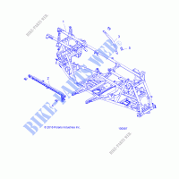 CHASSIS, MAIN FRAME   A20SXN85A8 (100587) for Polaris SPORTSMAN 850 HIGH LIFTER 2020