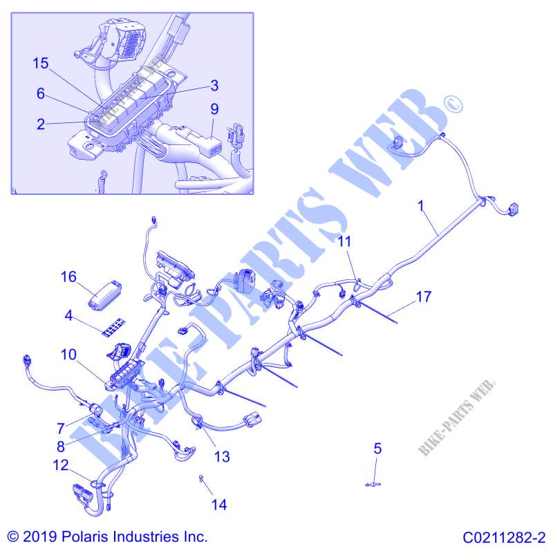 MAIN WIRE HARNESS   A20SEG57A1/A4/A7/A9  for Polaris SPORTSMAN 570 2020
