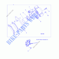 FRONT BRAKE CALIPER   A20SXM95AL (100108) for Polaris SPORTSMAN XP 1000 HIGH LIFTER 2020