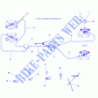 BRAKE LINES AND MASTER CYLINDER   A19DBA50A5 (100848) for Polaris ACE 500 SOHC 2019