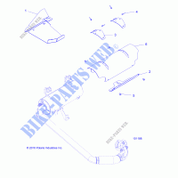 EXHAUST SYSTEM SHIELDS   A19DAE57A4 (101188) for Polaris ACE 570 EPS 2019