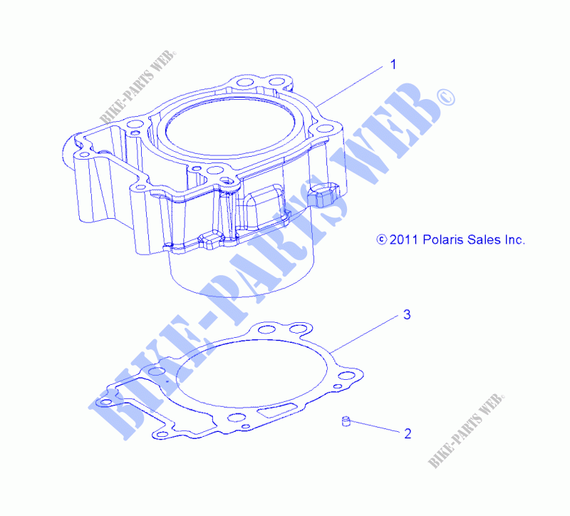 CYLINDER   A19DAE57A4 (49RGRCYLINDER12RZR570) for Polaris ACE 570 EPS 2019