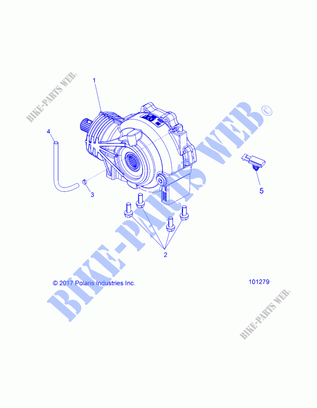 DRIVE TRAIN, FRONT GEARCASE MOUNTING   A19DAE57A4 (101279) for Polaris ACE 570 EPS 2019