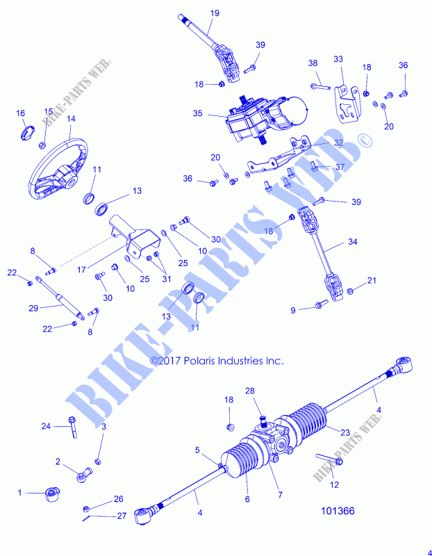 STEERING   A19DAE57A4 (101366) for Polaris ACE 570 EPS 2019