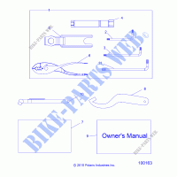 REFERENCES, TOOL KIT AND OWNERS MANUAL   A19DAE57D5 (100163) for Polaris ACE 570 EFI EPS HD 2019