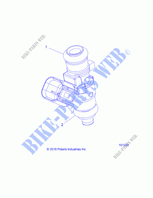 ENGINE, FUEL INJECTOR 2521068 O RINGS   A19DAE57D5 (101239) for Polaris ACE 570 EFI EPS HD 2019
