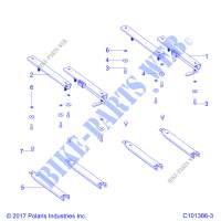 SEAT SLIDERS   A19HZA15A1/A7/B1/B7 (C101386 3) for Polaris RANGER 150 EFI 2019