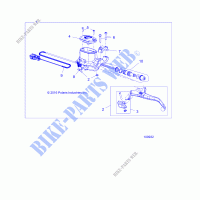 BRAKES, FRONT BRAKE LEVER AND MASTER CYLINDER   A19SYS95CH (100932) for Polaris SPORTSMAN TOURING TRACTOR 1000 2019