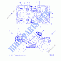 DECALSS   A19SYS95CH (101417) for Polaris SPORTSMAN TOURING TRACTOR 1000 2019