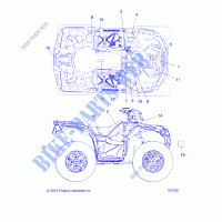 DECALSS   A19SXS95CC/CR (101420) for Polaris SPORTSMAN XP 1000 TRACTOR 2019