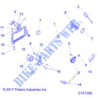 TURN SIGNALS   A19SXS95FR (C101359) for Polaris SPORTSMAN XP 1000 ZUG 2019