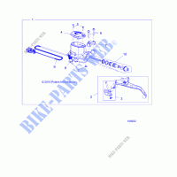 BRAKES, FRONT BRAKE LEVER AND MASTER CYLINDER   A18SWS57C1/C2/E2 (100932) for Polaris SPORTSMAN 570 X2 EPS TRACTOR 2018