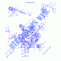ENGINE MOUNTING   A05MH68AK/AN (4994229422B01) for Polaris SPORTSMAN 700 2005