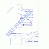 REFERENCES, TOOL KIT AND OWNERS MANUALS   R20CCA57A1/A7 (700503) for Polaris RANGER 570, FULL SIZE 2020
