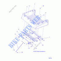 BED BOX MOUNTING   R20MAAE4G8/G9 (700749) for Polaris RANGER EV 2020