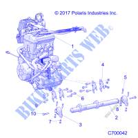ENGINE, MOUNTING   R20RSU99AA/AX/A9/AP (C700042) for Polaris RANGER XP 1000 EPS CREW NORTHSTAR EDITION 2020