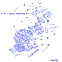 ENGINE, AIR INTAKE MANIFOLD   R19RSE99AS/A1/A9/AD/AV/B1/B9/BS/BD/BV (C700047) for Polaris RANGER XP 1000 EPS CREW 2019