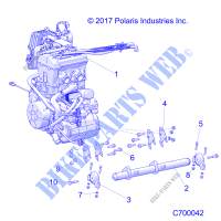 ENGINE, MOUNTING   R19RSE99AS/A1/A9/AD/AV/B1/B9/BS/BD/BV (C700042) for Polaris RANGER XP 1000 EPS CREW 2019