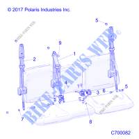 SEAT BELT MOUNTING   R19RRE99A1/B1 (C700082) for Polaris RANGER 1000 EPS 2019