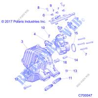 ENGINE, AIR INTAKE MANIFOLD   R19RRK99A9/AD/AJ/AP/B9/BD/BJ/BP (C700047) for Polaris RANGER 1000 EPS RC RIDE COMMAND 2019