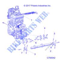 ENGINE, MOUNTING   R19RRM99AL (C700042) for Polaris RANGER 1000 XP EPS MUD 2019