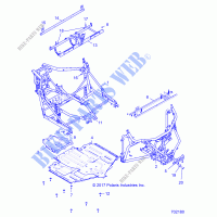 CHASSIS, MAIN FRAME AND SKID PLATES   R19RGE99F2/FF/SC2/SFF/PCF/PFF (702180) for Polaris POLARIS GENERAL 1000 EPS EU TR ZUG MD 2019