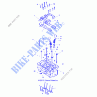 CYLINDER HEAD AND VALVES   R19RGE99F2/FF/SC2/SFF/PCF/PFF (49RGRVALVE14RZR1000) for Polaris POLARIS GENERAL 1000 EPS EU TR ZUG MD 2019