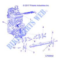 ENGINE, MOUNTING   R19RRB99A9 (C700042) for Polaris RANGER 1000 BACK COUNTRY 49S 2019