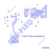 BRAKES, PEDAL   R19RSB99A9/B9 (C700039) for Polaris RANGER 1000 CREW BACK COUNTRY 49/50S 2019