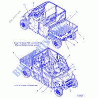DECALSS   R19RSB99A9/B9 (C702629) for Polaris RANGER 1000 CREW BACK COUNTRY 49/50S 2019