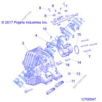 ENGINE, AIR INTAKE MANIFOLD   R19RRE99/A/B (C700047) for Polaris RANGER 1000 49/50S FACTORY CHOICE 2019