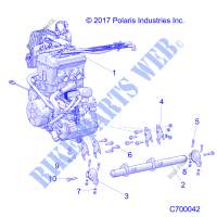ENGINE, MOUNTING   R19RRE99/A/B (C700042) for Polaris RANGER 1000 49/50S FACTORY CHOICE 2019