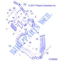 ENGINE, AIR INTAKE SYSTEM   R19RRU99/A/B (C700055) for Polaris RANGER 1000 NORTHSTAR 49/50S FACTORY CHOICE 2019