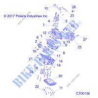 CRANKCASE AND CRANKSHAFT   R19RHE99ND (C700136) for Polaris POLARIS GENERAL 1000 4P EPS EU 2019