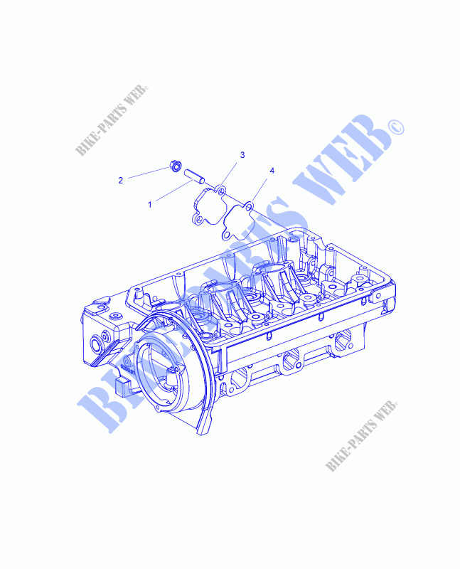 ENGINE, FUEL PUMP FITTING COVER   R18RVAD1B1 (49RGRFUELCVR15DSL) for Polaris 	RANGER 1000 DIESEL CREW 2018